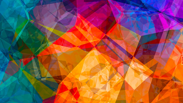 Polygon Colour Abstract 4k Wallpaper