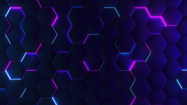 Polygon Glowing Joins 5k Wallpaper