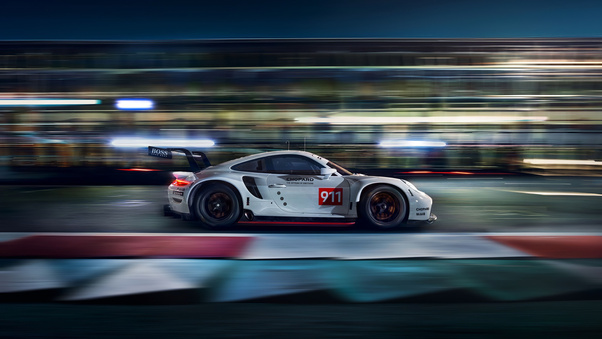 Porsche 911 RSR Side View 4k Wallpaper