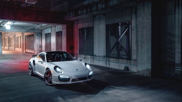 Porsche 911 White 4k Wallpaper