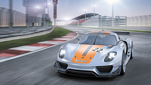 Porsche 918 RSR Concept Front View Wallpaper