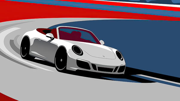 Porsche Artistic Art 4k Wallpaper