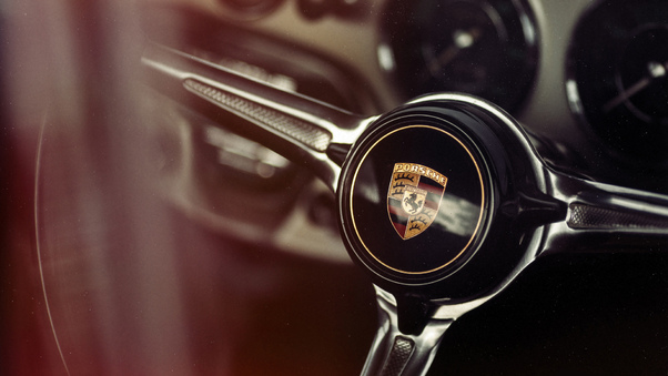 Porsche Car Steering Wallpaper