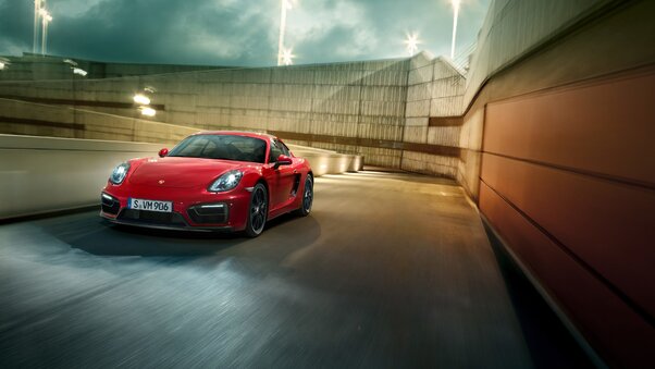 Porsche Cayman GTS Red Wallpaper