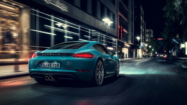 Porsche Cayman S Rear Wallpaper