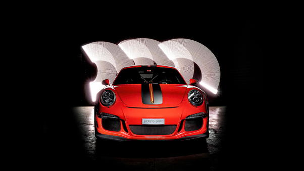 Porsche GT3RS Red Colour 5k Wallpaper