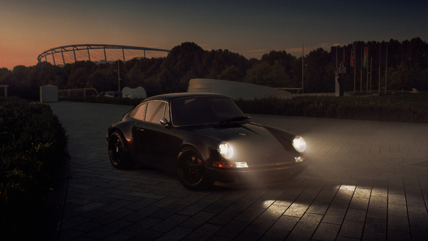 Porsche In Night Wallpaper