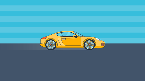 Porsche Minimal 8k Wallpaper