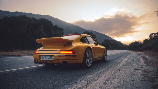 Porsche Rear 4k Wallpaper