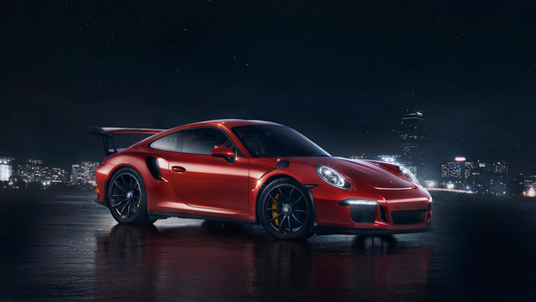 Porsche RS GT3 Night City Wallpaper