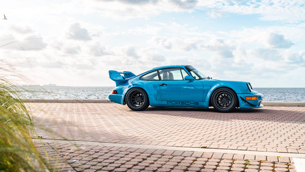 Porsche Rwb 964 Chris Miami Blue Wallpaper