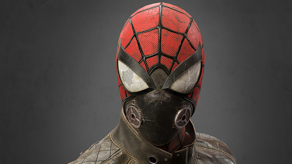 Post Apocalyptic Spider Man Mask 4k Wallpaper