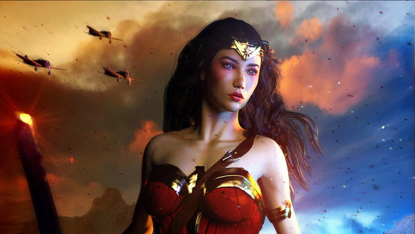 Power Courage Wonder Woman Wallpaper
