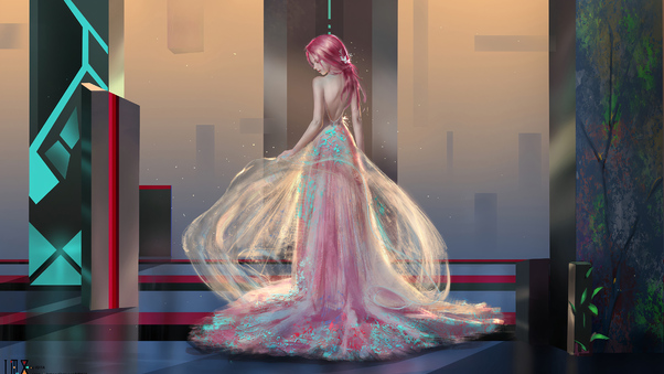 Princess Girl Magic Dress 4k Wallpaper