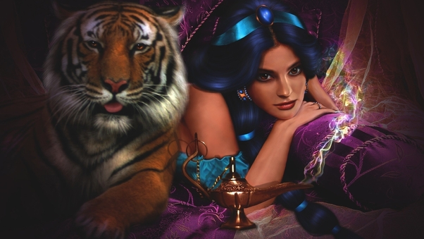 Princess Jasmine Artwork Wallpaper