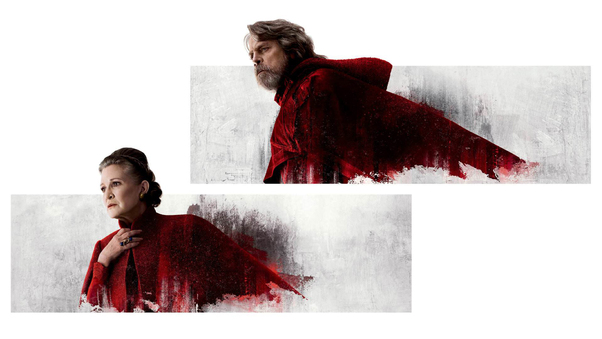 Princess Leia And Luke Skywalker In Star Wars The Last Jedi Wallpaper
