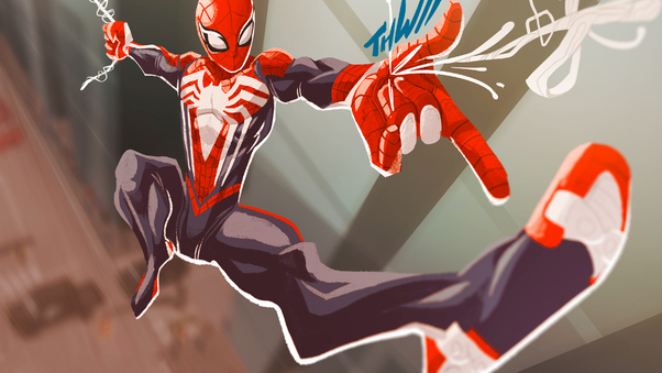 PS4 Spider Man Cartoon Wallpaper