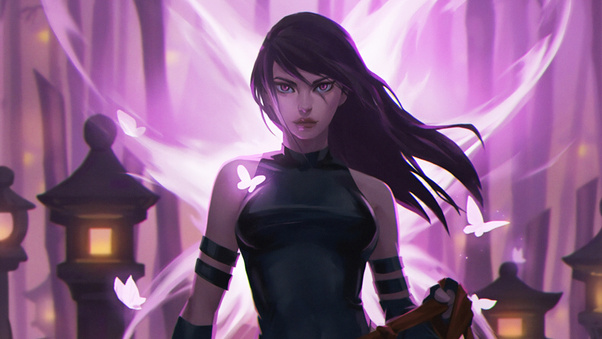 Psylocke Digital Art Wallpaper