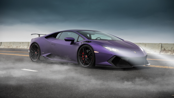 Purple Lamborghini 5k Wallpaper