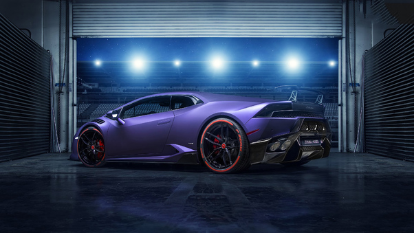 Purple Lamborghini Huracan 4k 2019 Wallpaper