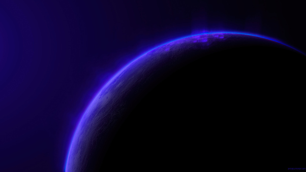 Purple Planet Space 4k Wallpaper