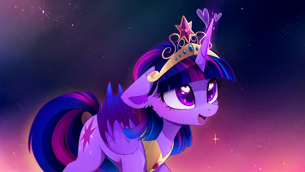 Purple Princess Horses Wallpaper