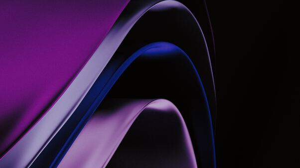 Purple Shapes 5k Wallpaper