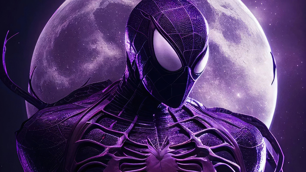 Purple Spidey Venom 4k Wallpaper