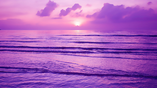 Purple Sunset 4k Wallpaper
