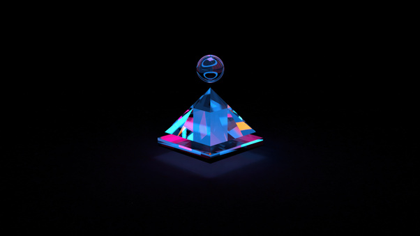 Pyramid Cgi Sphere (2560x1440) Resolution Wallpaper