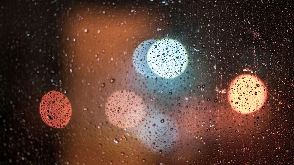 Rain Drops Long Exposure Lights 5k Wallpaper