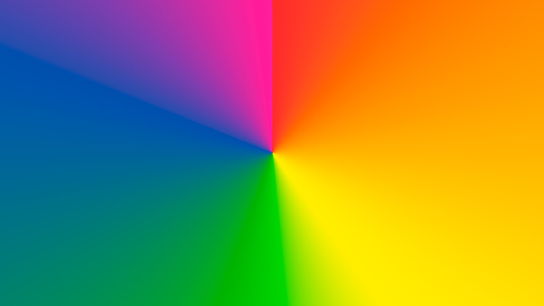 Rainbow Gradient Circle Wallpaper
