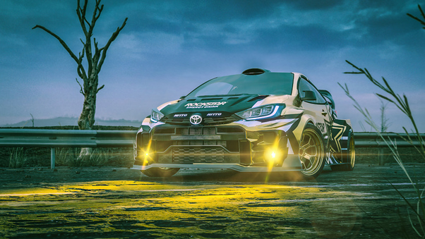 Rallycross Toyota Yaris 5k Wallpaper