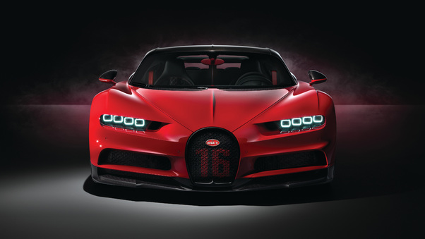 Red Bugatti Chiron Sport 2018 4k Wallpaper