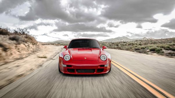 Red Cherry Porsche 911 5k Wallpaper