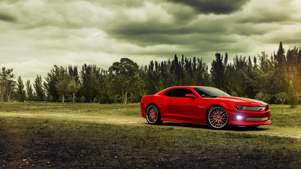 Red Chevrolet Camaro Wallpaper