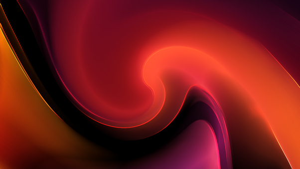 Red Curls Abstract 4k Wallpaper