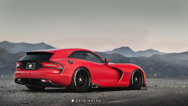 Red Dodge Viper GT Wallpaper