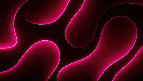 Red Fluorescent Patterns (1920x1080) Resolution Wallpaper