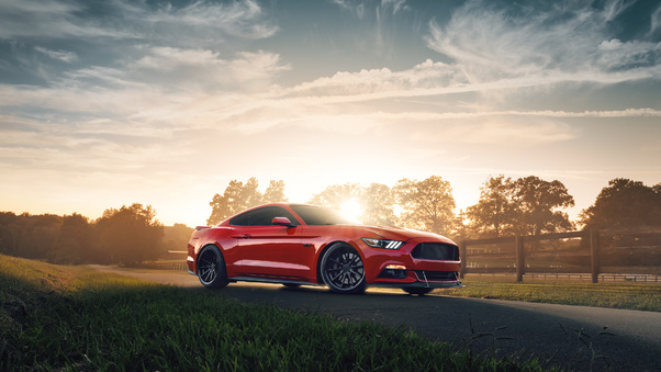Red Ford Mustang 2021 4k Wallpaper