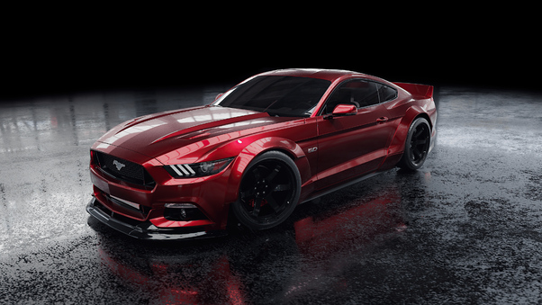 Red Ford Mustang 4k Wallpaper
