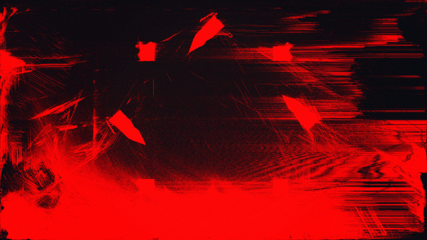 Red Glitch Art Abstract 4k Wallpaper