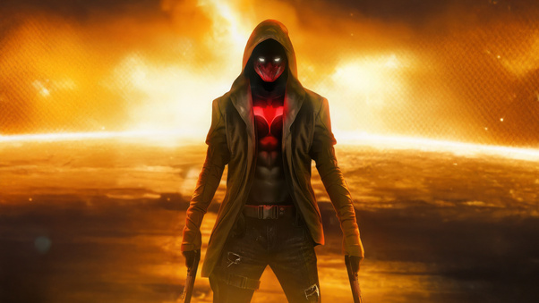 Red Hood Commanding Presence Wallpaper