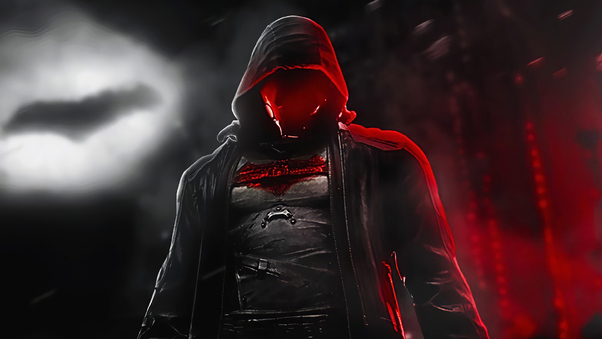 Red Hood In The Night Wallpaper