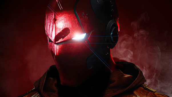 Red Hood Mask 4k Wallpaper