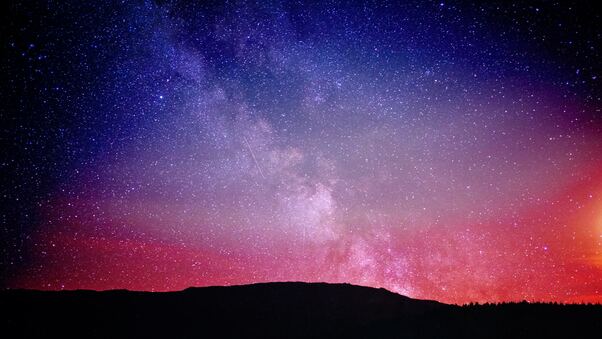 Red Pink Milky Way 5k Wallpaper