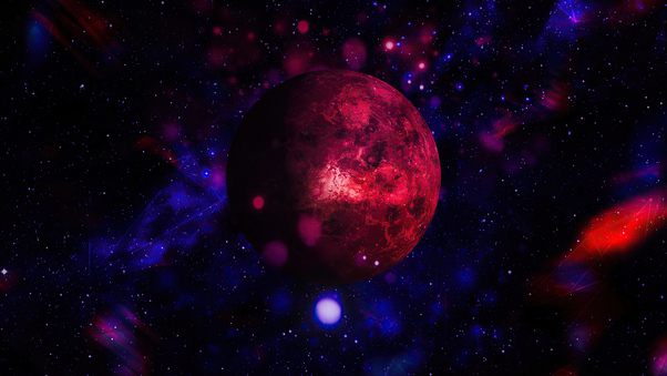 Red Planet Space Art 4k Wallpaper