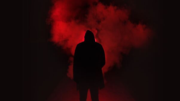 Red Smoke Background Person 5k Wallpaper
