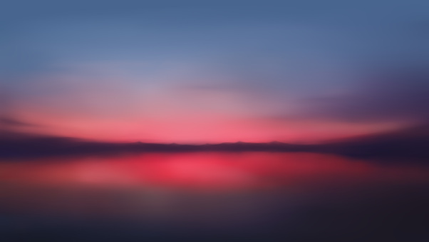 Red Sunset Blur Minimalist 5k Wallpaper