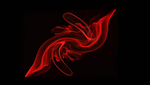 Red Swirl Smoke Abstract Wallpaper